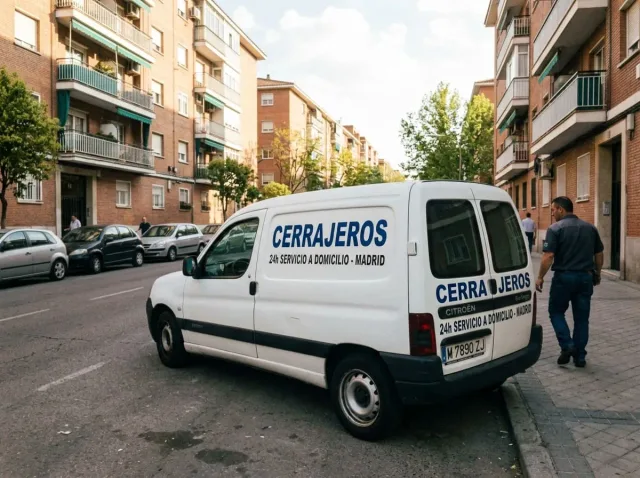 Taller móvil de cerrajería preparado para asistencia rápida en Madrid